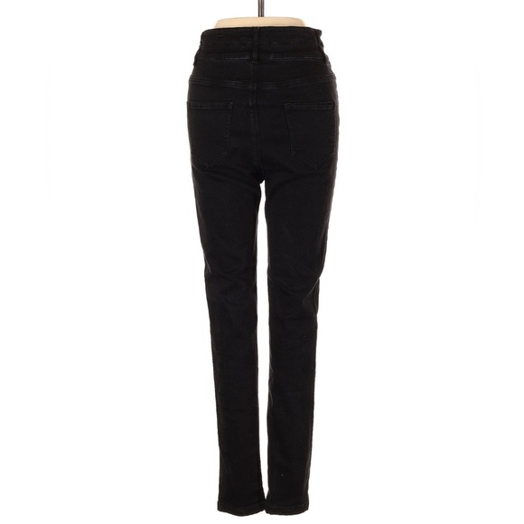 EP Yaying Designer Chinese Black High Waisted Straight Skinny Jeans 3 160/68A - Picture 7 of 11